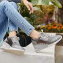 Amelia - Baskets orthopédiques à talons hauts avec talon compensé