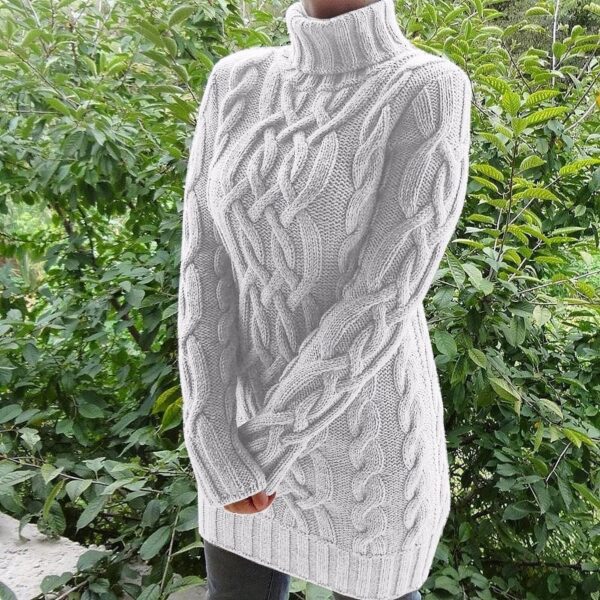 Helena - Robe pull oversize à col roulé – Image 2