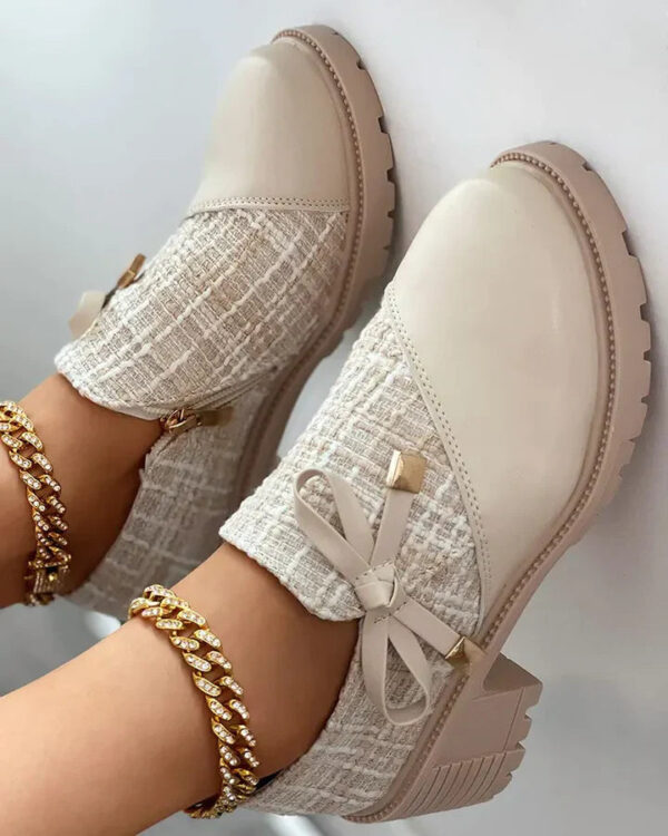 Louvica - Chaussures élégantes pour femmes avec blocs de couleurs et détails nœud – Image 3
