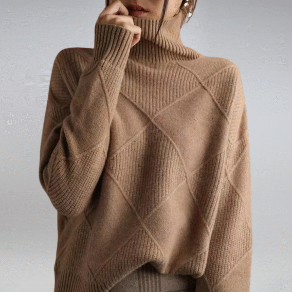 Pull à col roulé Cozy Cashmere pour femme – Image 5