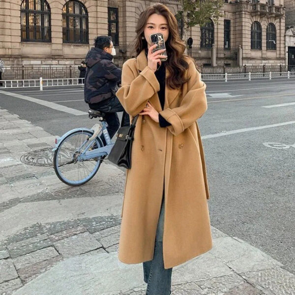 Alison - Manteau d'hiver en laine lâche – Image 4