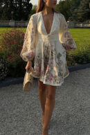 Laurell - Mini-robe de ligne avec motif floral