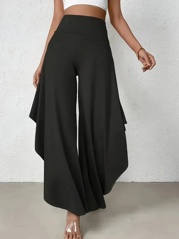 Ingrid - Pantalon à jambe large avec ourlet asymétrique – Image 5