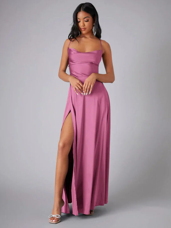 Alvaree – Robe longue élégante en satin – Image 3