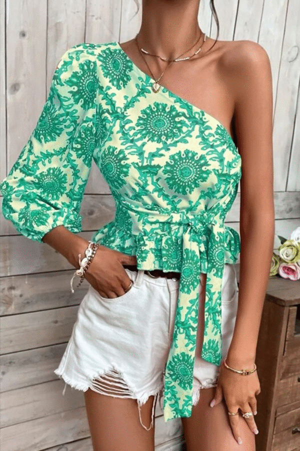 Aveline - Top élégant asymétrique à une épaule – Image 3