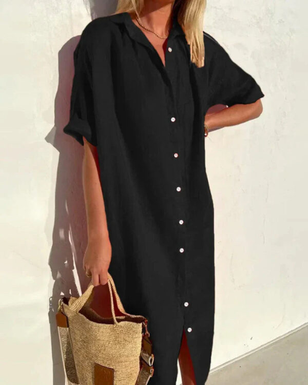 Viana - Robe chemise d'été pour femme – Image 2