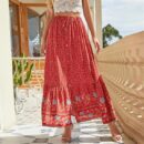 Viola - Jupe taille haute à imprimé floral pour femmes