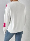 Julia - Pull en maille à imprimé floral