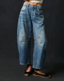 Adeline - Jeans Barrel à taille moyenne pour femmes