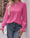 Melody - Blouse à manches longues au style décontracté