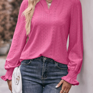Melody - Blouse à manches longues au style décontracté