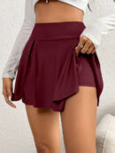 Rena - Mini-jupe taille haute avec short pour femme