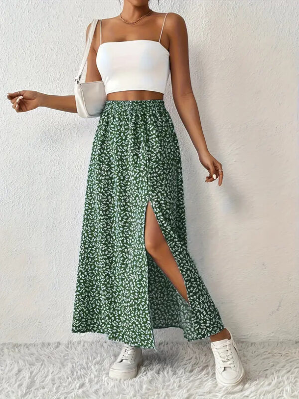 Ivara - Jupe taille haute à imprimé floral pour femmes – Image 3