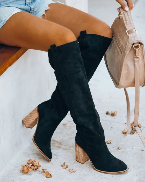 Hester - Bottes hautes au genou de style vintage – Image 6
