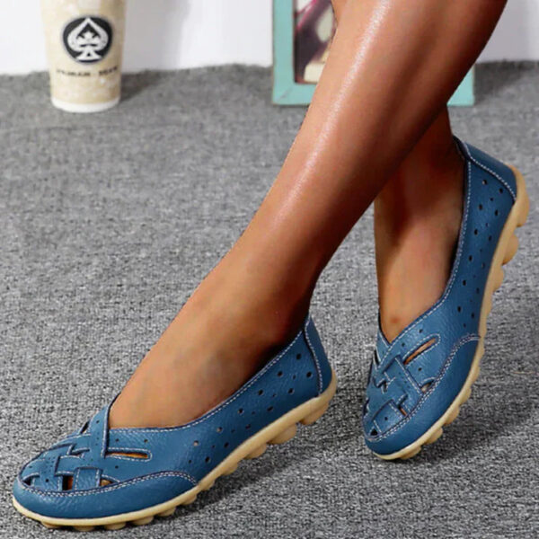 Phoebe - Ballerines plates en cuir pour femmes – Image 2