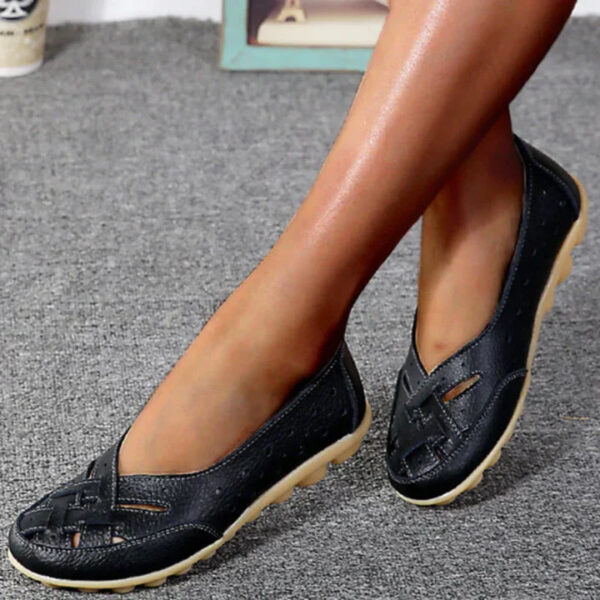Phoebe - Ballerines plates en cuir pour femmes – Image 4