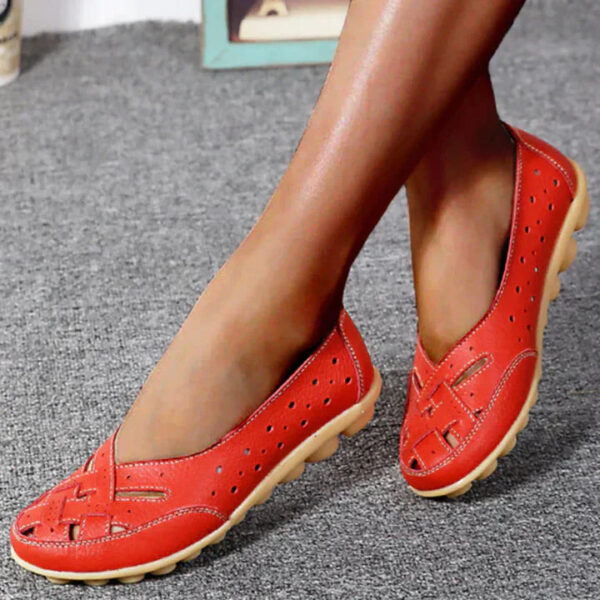 Phoebe - Ballerines plates en cuir pour femmes – Image 3