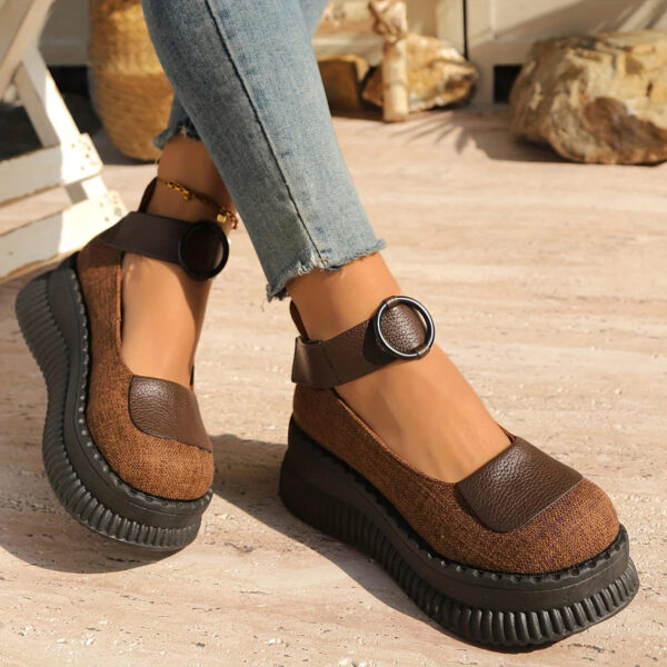 Marielle - Chaussures vintage à bout rond pour femmes – Image 4