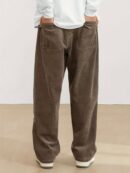Pantalon en velours côtelé pour homme avec poches - Braun