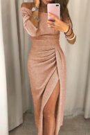 Taylor - Robes longues avec col fendu sur les hanches