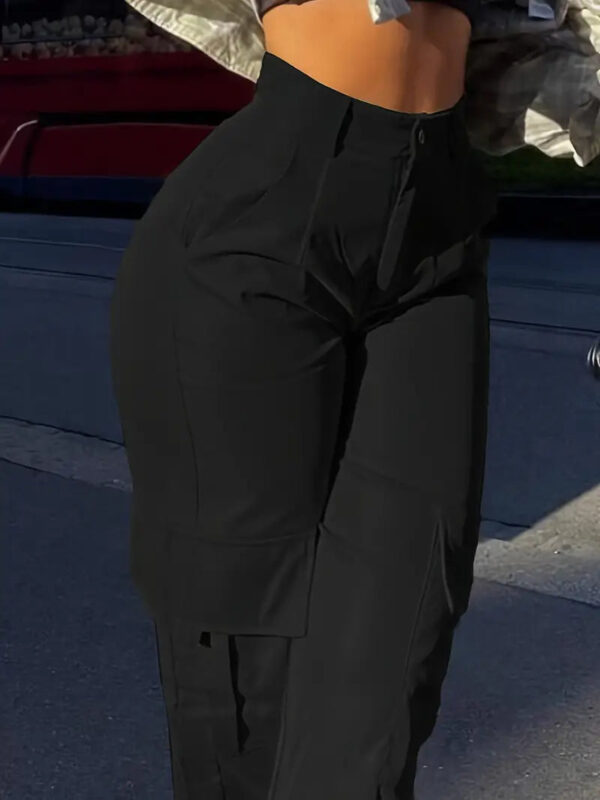 Clara - Pantalon cargo uni – Image 3