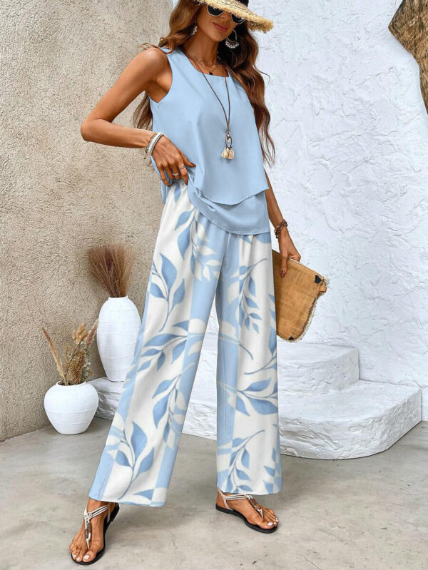 Rebecca - Ensemble top et pantalon à encolure carrée – Image 2