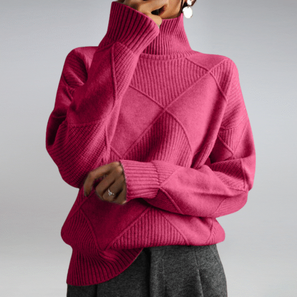 Pull à col roulé Cozy Cashmere pour femme – Image 10