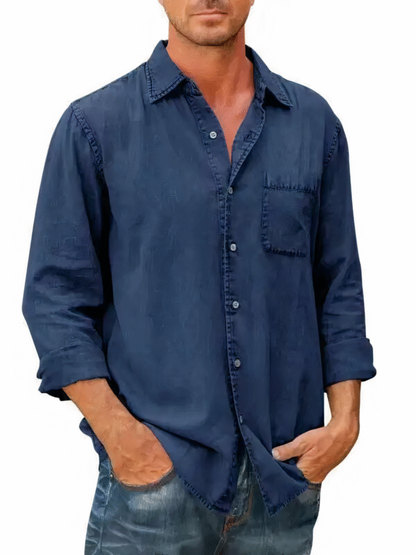 Chemise en jean à manches longues - Mateo – Image 7