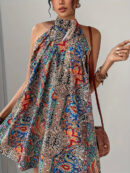 Velma - Robe dos nu à motifs géométriques