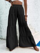 Ardella - Pantalon large à ourlet volant pour femmes
