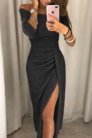 Taylor - Robes longues avec col fendu sur les hanches