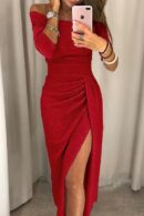 Taylor - Robes longues avec col fendu sur les hanches