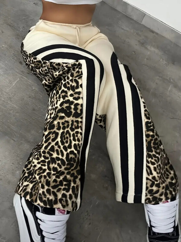 Beverly - Pantalon femme doublé en polaire avec imprimé léopard – Image 5