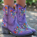 Miriam - Bottes de cow-girl vintage résistantes aux intempéries