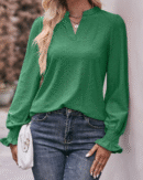 Melody - Blouse à manches longues au style décontracté