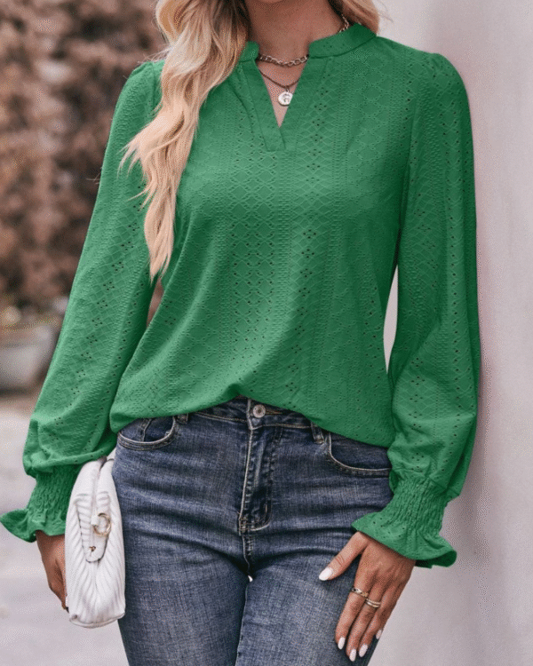 Melody - Blouse à manches longues au style décontracté – Image 4