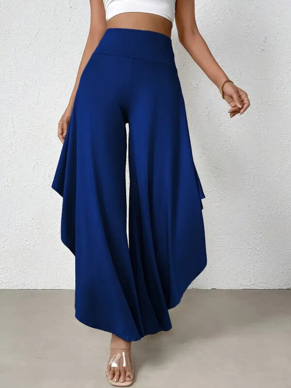 Ingrid - Pantalon à jambe large avec ourlet asymétrique – Image 2