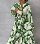 Cerena – Robe longue élégante à manches longues