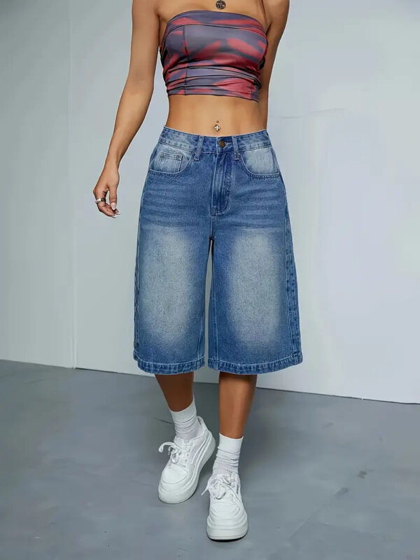 Wilda - Short en jean taille haute tendance pour femme – Image 4