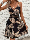 Margery - Bohemian Floral Print V-Neck Sleeveless Dress