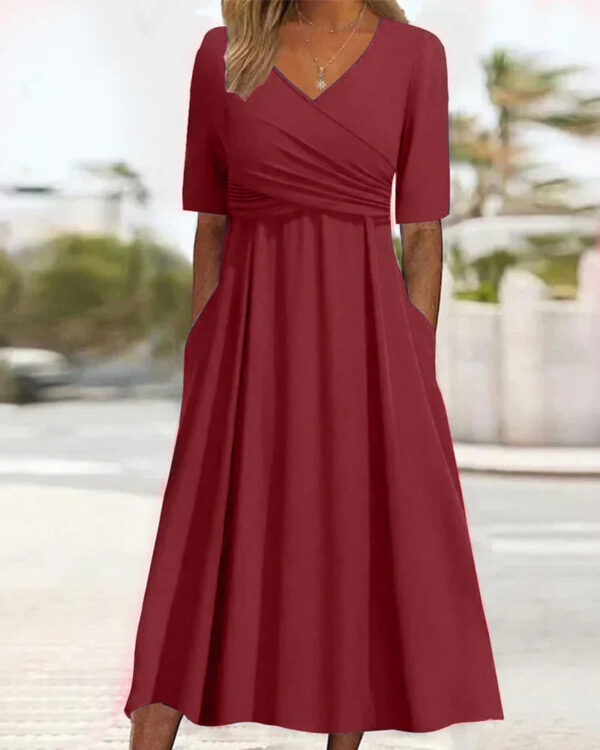 Celeste - Robe croisée à la mode – Image 3