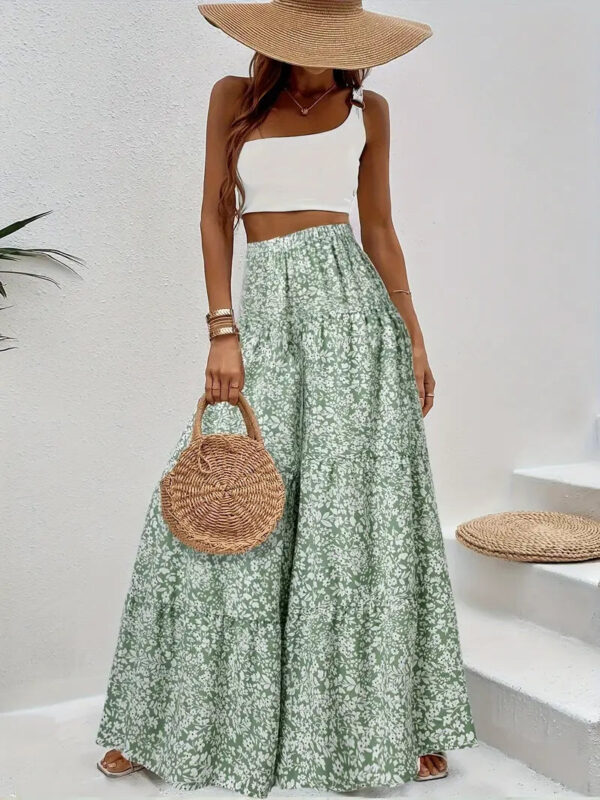 Ramona - Pantalon large à taille élastique