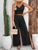 Ailani - Ensemble élégant avec top sans manches et pantalon à jambe large