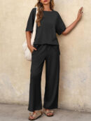 Melodie - Ensemble décontracté avec t-shirt oversize et pantalon large