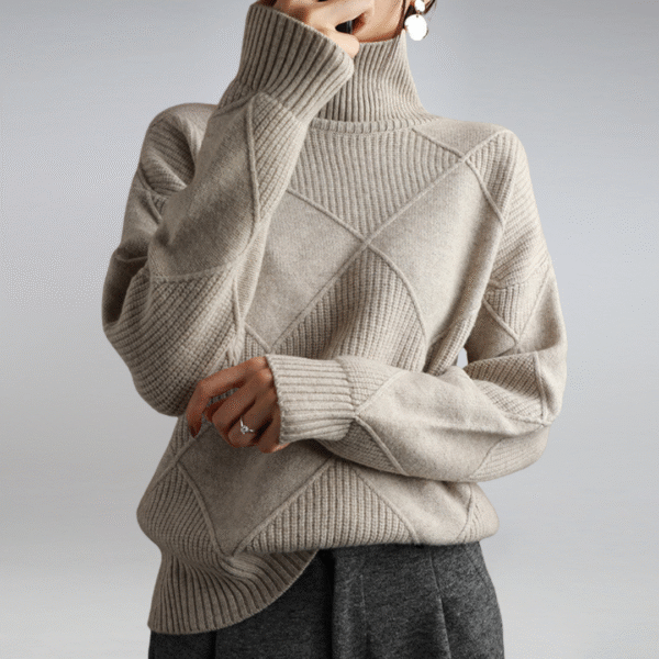 Pull à col roulé Cozy Cashmere pour femme – Image 6