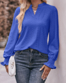 Melody - Blouse à manches longues au style décontracté