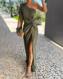 Garnet - Robe verte intemporelle et élégante pour femme