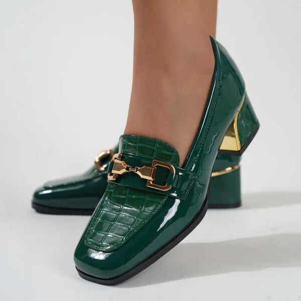 Annette - Mocassins à talon épais pour femme – Image 3