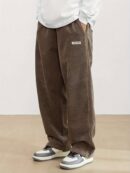 Pantalon en velours côtelé pour homme avec poches - Braun