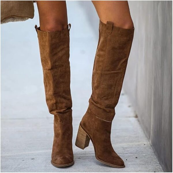 Hester - Bottes hautes au genou de style vintage – Image 3